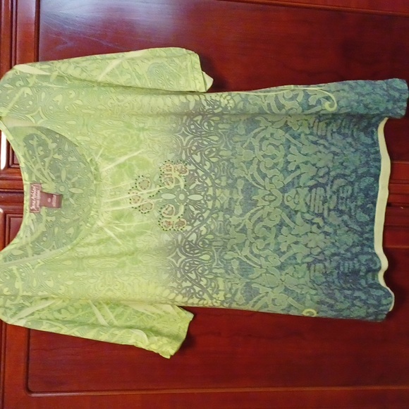 Jane Ashley,Size XL,Green blouse - Picture 6 of 9